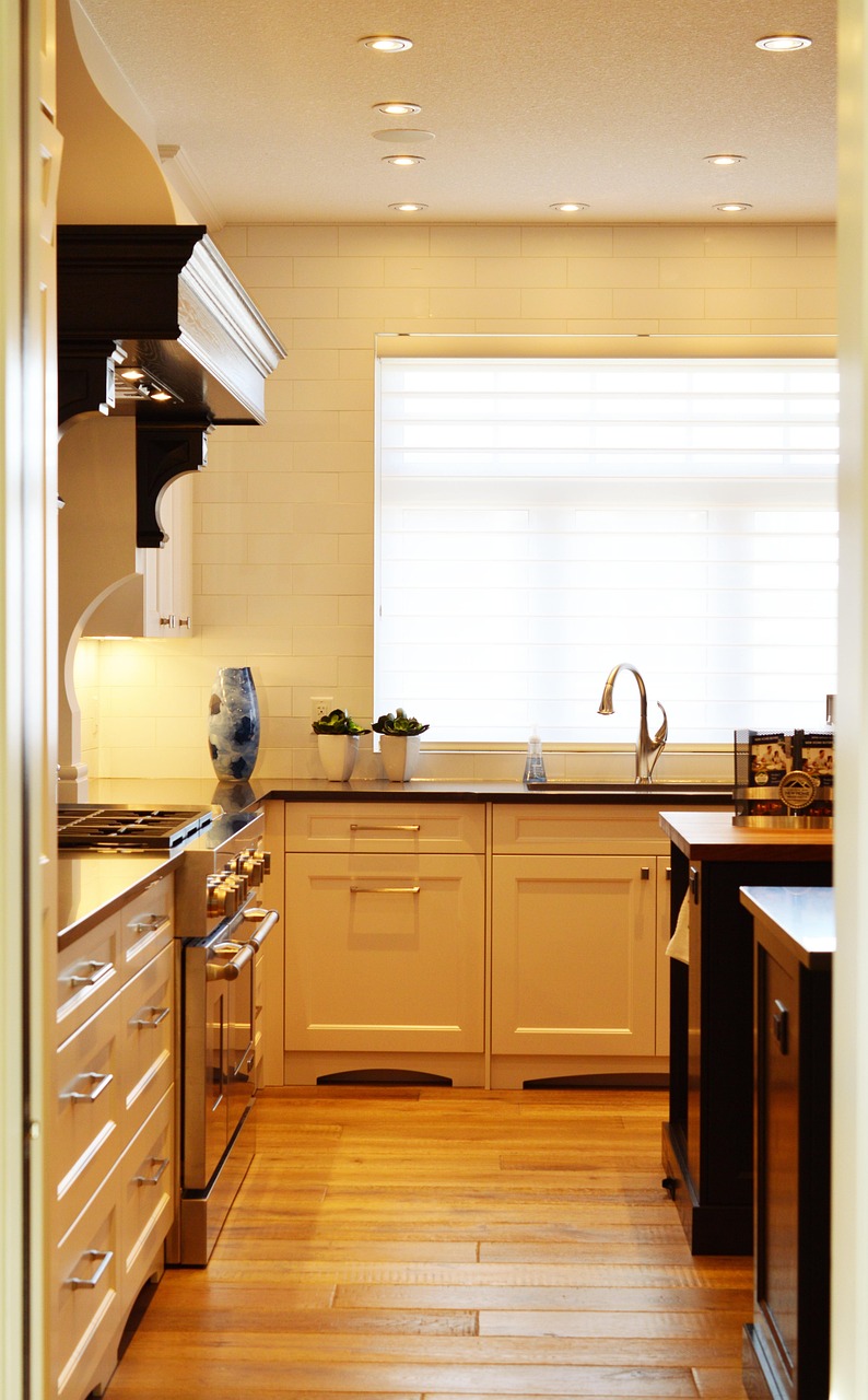 kitchen, counter, stove, oven, interior, home, modern, wood, floor, sink, hardwood, decor, modern home, house, luxury, contemporary, brown home, brown house, brown kitchen, brown interior, kitchen, kitchen, kitchen, kitchen, kitchen
